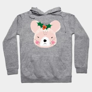 Cute mrs Christmas mouse Hoodie